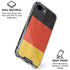 German Flag Distressed iPhone 16e Clear Case