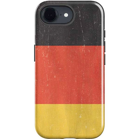 German Flag Distressed iPhone 16e Impact Case