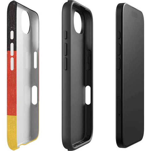 German Flag Distressed iPhone 16e Impact Case