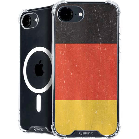 German Flag Distressed iPhone 16e MagSafe Case