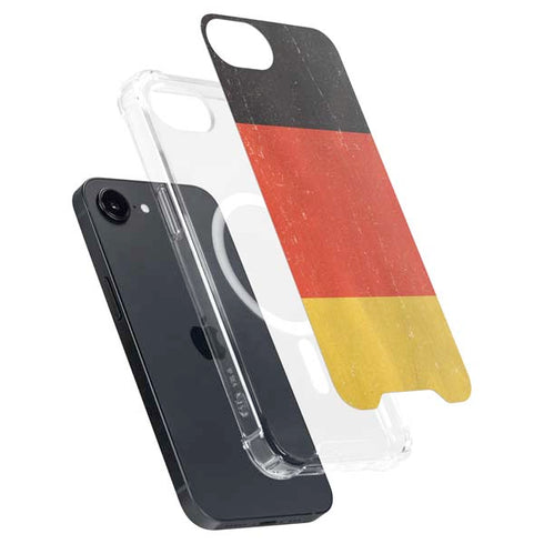 German Flag Distressed iPhone 16e MagSafe Case