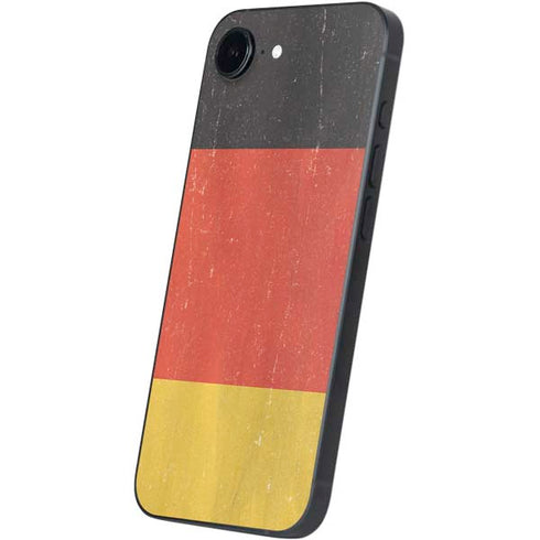 German Flag Distressed iPhone 16e Skin