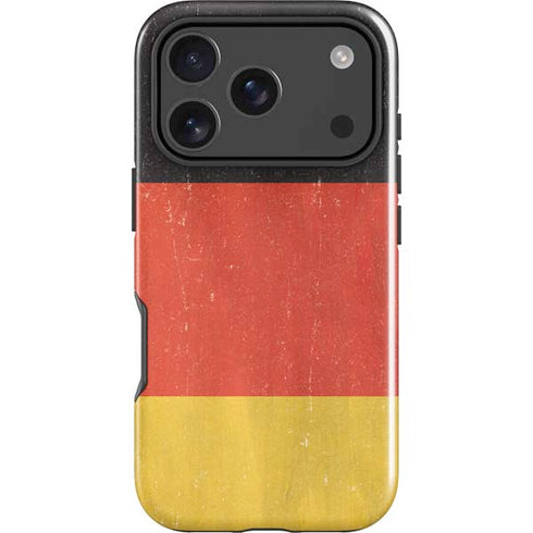 German Flag Distressed iPhone 18 Pro Impact Case