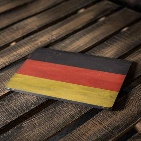 German Flag Distressed Apple MacBook Air Skin