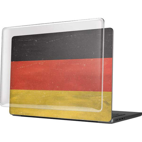 German Flag Distressed MacBook Pro 14in (2021-24) Case plus Skin