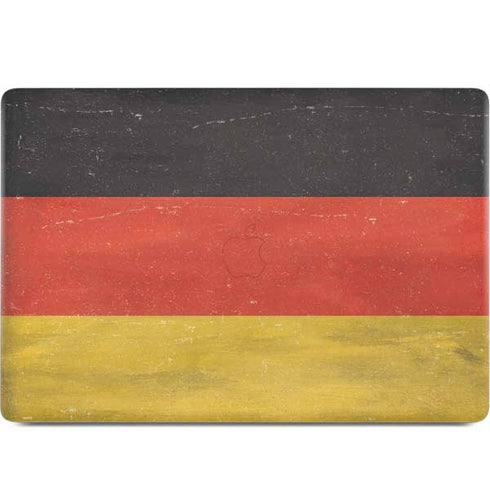 German Flag Distressed MacBook Skins