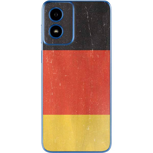 German Flag Distressed Moto G Play 4G (2024) Skin