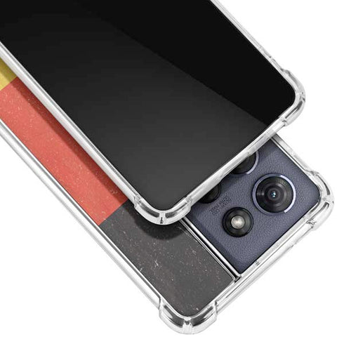 German Flag Distressed Moto G Play 5G (2025) Clear Case