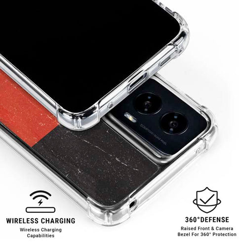 German Flag Distressed Moto G Power 5G (2024) Clear Case