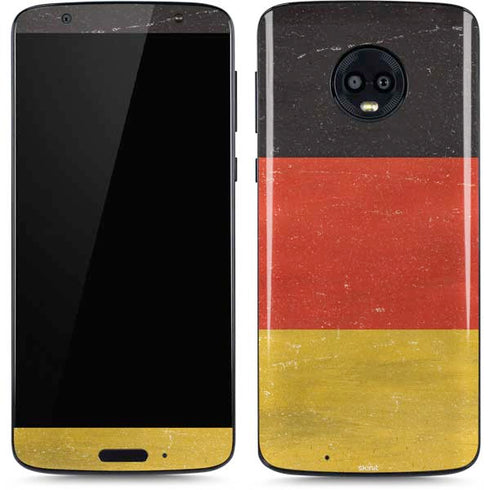 German Flag Distressed Moto G6 Skin