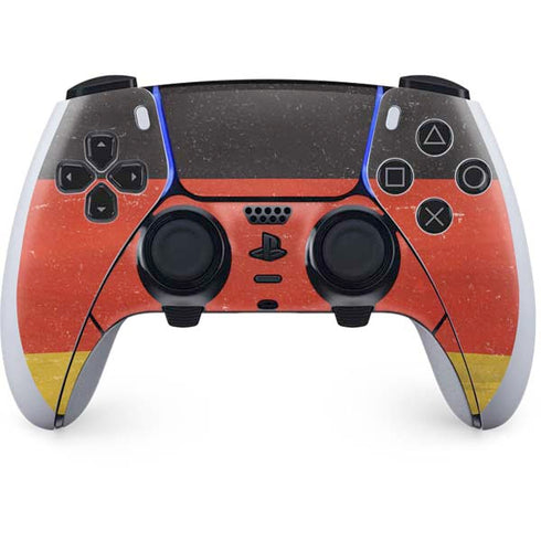 German Flag Distressed PS5 DualSense Edge Pro Controller Skin