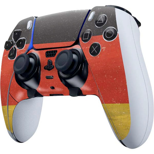 German Flag Distressed PS5 DualSense Edge Pro Controller Skin