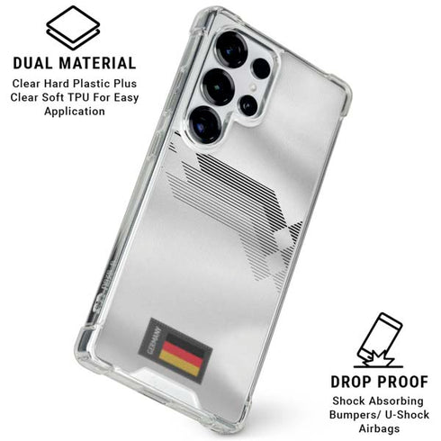 Germany Soccer Flag Galaxy S25 Ultra Clear Case
