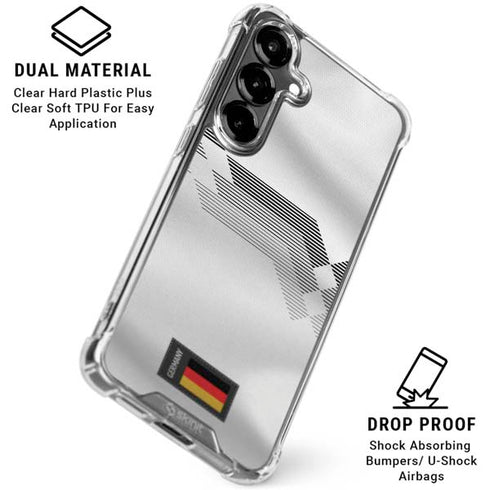 Germany Soccer Flag Galaxy S26 Plus Clear Case