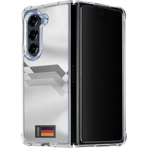 Germany Soccer Flag Galaxy Z Fold5 5G Clear Case