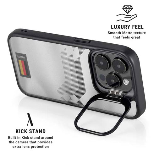 Germany Soccer Flag iPhone 15 Pro Kickstand Case