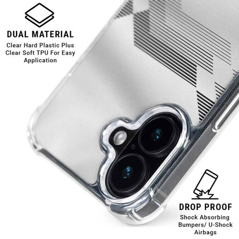 Germany Soccer Flag iPhone 16 Plus Clear Case