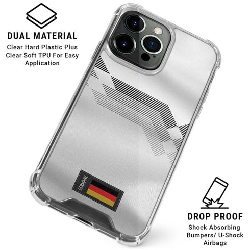 Germany Soccer Flag iPhone 16 Pro Max Clear Case