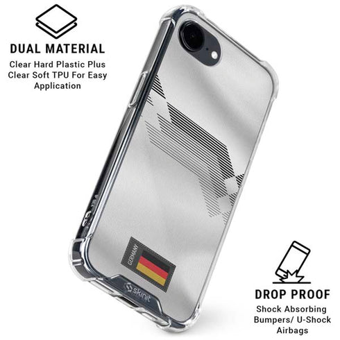 Germany Soccer Flag iPhone 16e Clear Case