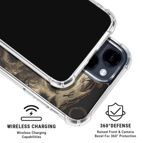 Alchemy Carta Gestaltkopf iPhone 15 Clear Case