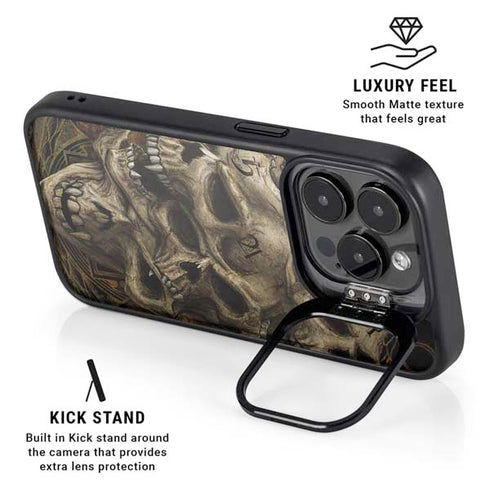 Alchemy Carta Gestaltkopf iPhone 15 Pro Kickstand Case