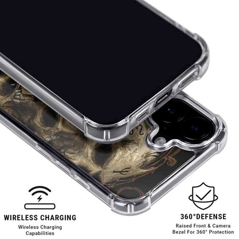Alchemy Carta Gestaltkopf iPhone 16 Plus Clear Case