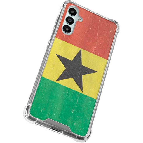 Ghana Flag Distressed Gabb Phone 4 Clear Case