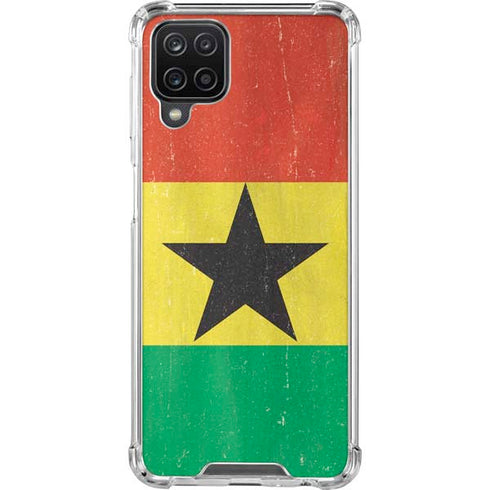 Ghana Flag Distressed Galaxy Cases