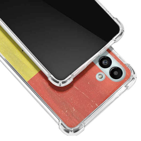 Ghana Flag Distressed Galaxy A13 5G Clear Case