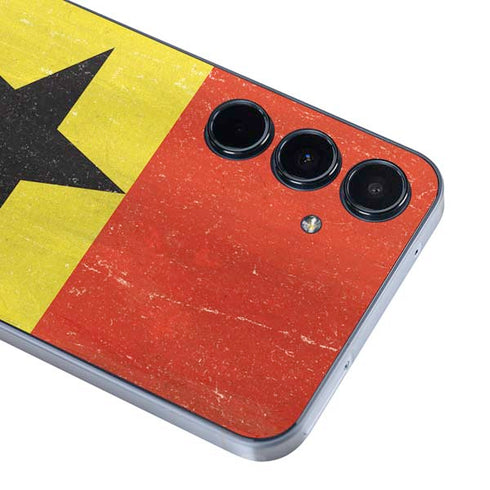 Ghana Flag Distressed Galaxy A35 5G Skin