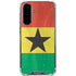 Ghana Flag Distressed Galaxy A36 5G Clear Case