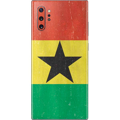 Ghana Flag Distressed Galaxy Note 10 Plus Skin