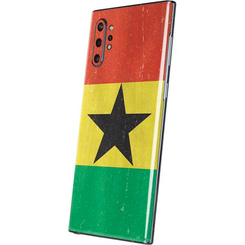 Ghana Flag Distressed Galaxy Note 10 Plus Skin