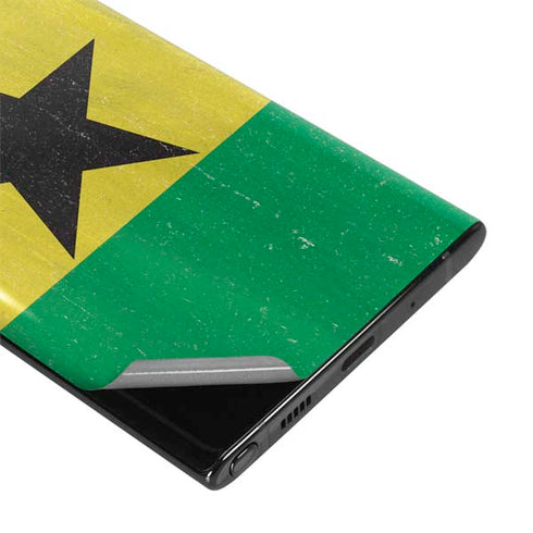 Ghana Flag Distressed Galaxy Note 10 Plus Skin