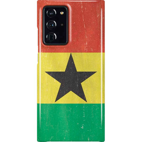 Ghana Flag Distressed Galaxy Cases