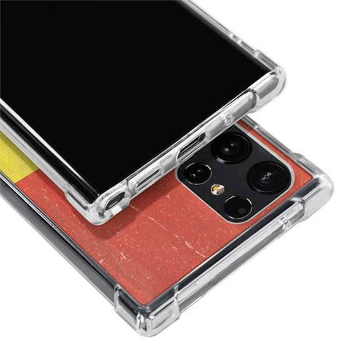 Ghana Flag Distressed Galaxy S23 Ultra Clear Case
