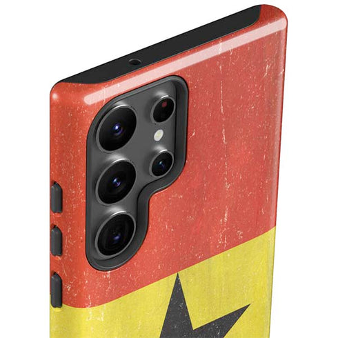 Ghana Flag Distressed Galaxy S23 Ultra Pro Case