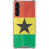 Ghana Flag Distressed Galaxy S24 FE Clear Case