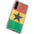 Ghana Flag Distressed Galaxy S24 FE Clear Case