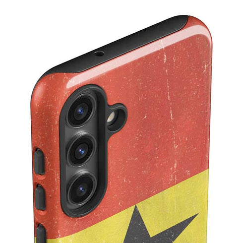 Ghana Flag Distressed Galaxy S25 Impact Case