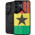 Ghana Flag Distressed Galaxy S25 Kickstand Case
