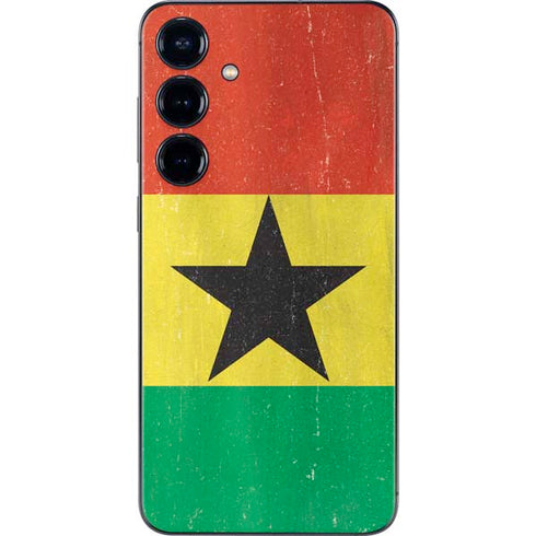 Ghana Flag Distressed Galaxy S25 Plus Skin