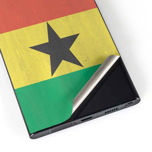 Ghana Flag Distressed Galaxy S24 Ultra Skin