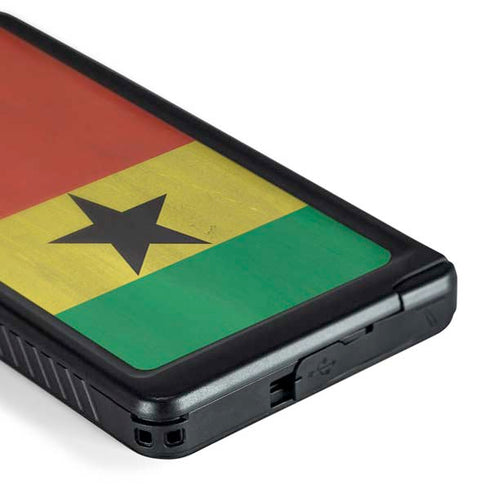 Ghana Flag Distressed Galaxy S24 Ultra Waterproof Case