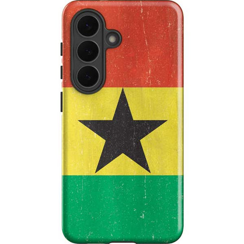 Ghana Flag Distressed Galaxy S26 Plus Impact Case