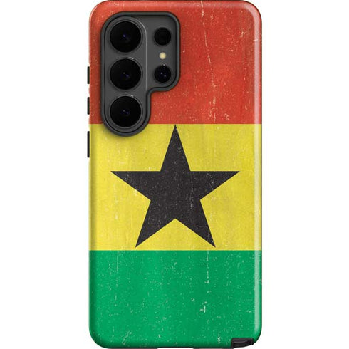 Ghana Flag Distressed Galaxy S26 Ultra Impact Case