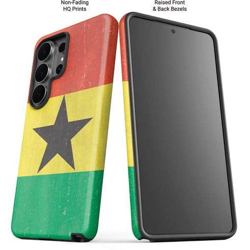 Ghana Flag Distressed Galaxy S26 Ultra Impact Case