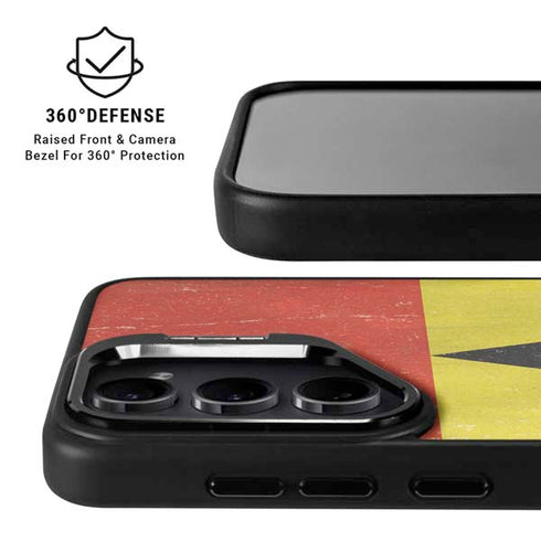 Ghana Flag Distressed Galaxy S26 Ultra Kickstand Case