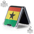 Ghana Flag Distressed Galaxy Z Flip6 Clear Case