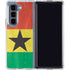 Ghana Flag Distressed Galaxy Z Fold5 5G Clear Case